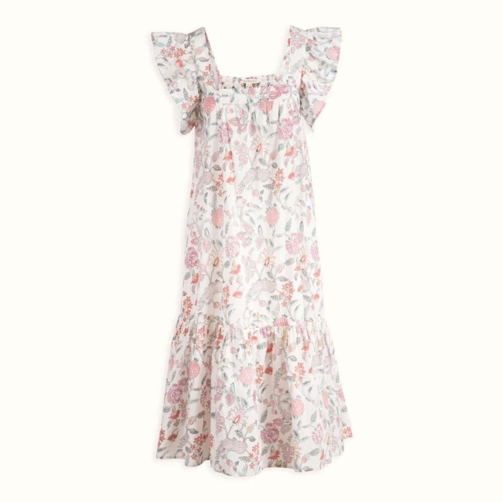 Ophelia & Indigo Floral Midi Dress Size Small 41746